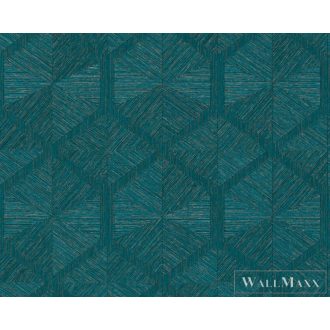   AS CREATION My Home My Spa 38690-1|Modern jellegű kék hatszög mintás tapéta