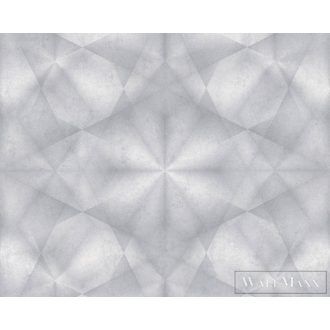   AS Creation My Home My Spa 38692-2 törtfehér, fémhatású, ezüst Kaleidoszkóp mintás Térhatású vlies tapéta