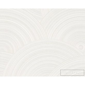   AS Creation My Home My Spa 38696-1 fehér Korong mintás Geometriai vlies tapéta