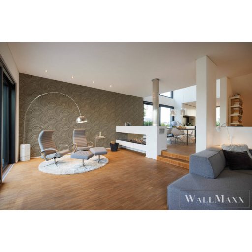 AS Creation My Home My Spa 38696-4 barna, krémszínű Korong mintás Geometriai vlies tapéta