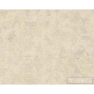   AS CREATION My Home My Spa 38698-2|Grafikus jellegű bézs ujjlenyomat mintás tapéta