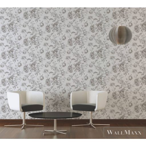 AS CREATION My Home My Spa 38700-1|Barokk jellegű bézs rózsa mintás tapéta