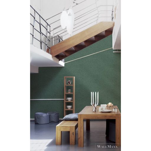 AS CREATION My Home My Spa 38702-1|Natur jellegű zöld absztrakt mintás tapéta