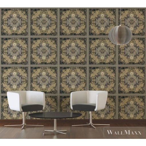 AS CREATION Versace 5 38703-5 barna mandala mintás elegáns tapéta