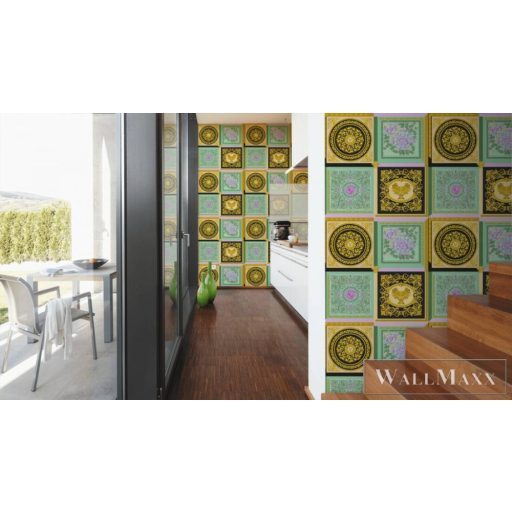 AS CREATION Versace 5 38704-1 színes mandala mintás elegáns tapéta
