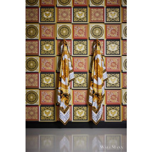 AS CREATION Versace 5 38704-6 színes mandala mintás elegáns tapéta