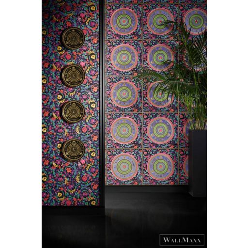 AS CREATION Versace 5 38705-1 sötét mandala mintás elegáns tapéta