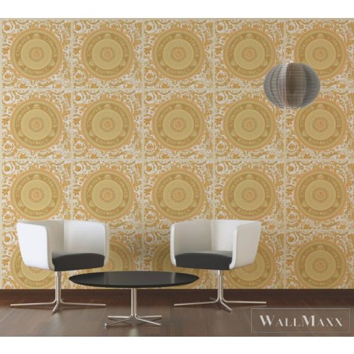 AS CREATION Versace 5 38705-4 krémszínű mandala mintás elegáns tapéta