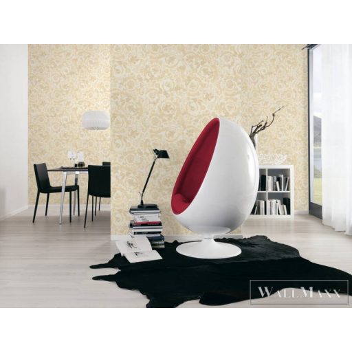 AS CREATION Versace 5 38706-3 krémszínű virág mintás elegáns tapéta
