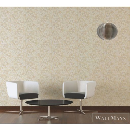 AS CREATION Versace 5 38706-3 krémszínű virág mintás elegáns tapéta