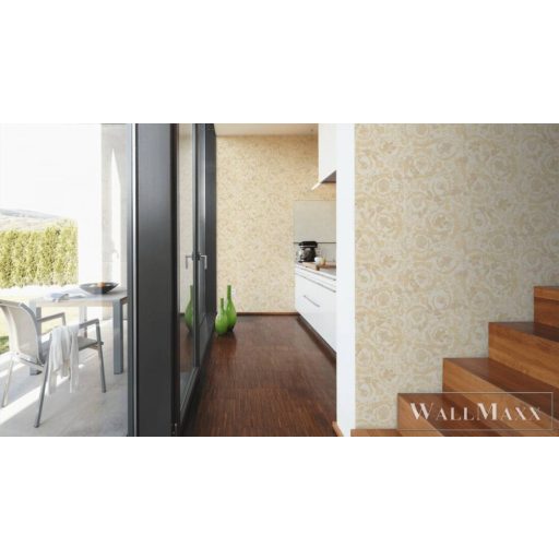 AS CREATION Versace 5 38706-3 krémszínű virág mintás elegáns tapéta