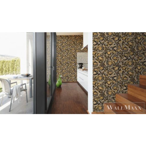 AS CREATION Versace 5 38706-5 arany virág mintás elegáns tapéta