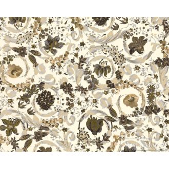   AS CREATION Versace 5 38706-6 bézs virág mintás elegáns tapéta