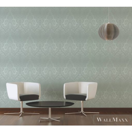 AS CREATION My Home My Spa 38708-1|Klasszikus jellegű mentazöld barokk mintás tapéta