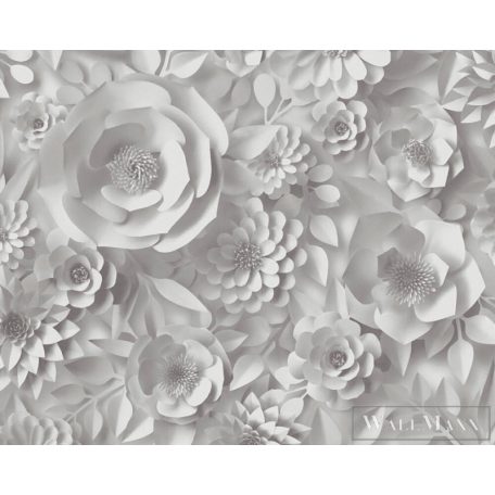 AS CREATION PintWalls 38718-1 fehér rózsa mintás térhatású tapéta