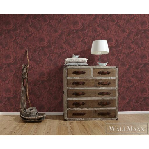 AS CREATION PintWalls 38718-3 vörös rózsa mintás térhatású tapéta