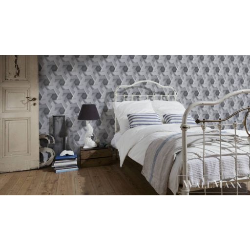 AS CREATION PintWalls 38721-2 törtfehér Tér-hatású 3D-mintás Modern vlies tapéta