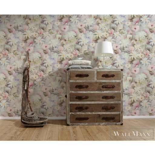 AS CREATION PintWalls 38722-1 rózsaszín virág mintás elegáns tapéta