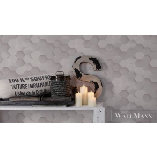 AS CREATION PintWalls 38723-1 szürke mozaik mintás térhatású tapéta