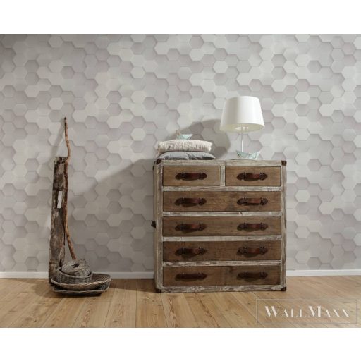 AS CREATION PintWalls 38723-1 szürke mozaik mintás térhatású tapéta