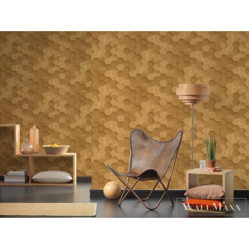 AS CREATION PintWalls 38723-2 arany mozaik mintás térhatású tapéta