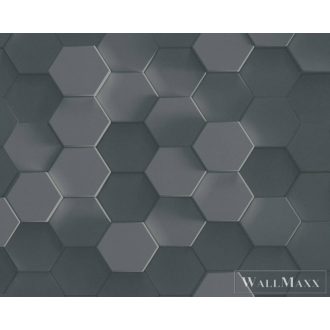   AS CREATION PintWalls 38723-3 fekete mozaik mintás térhatású tapéta