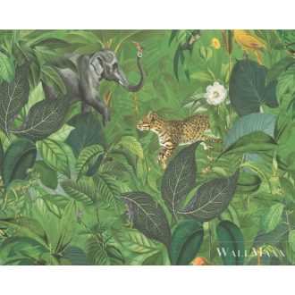   AS CREATION PintWalls 38724-1 zöld dzsungel mintás grafikus tapéta