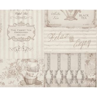   AS CREATION PintWalls 38727-3 krémszínű teaház mintás elegáns tapéta