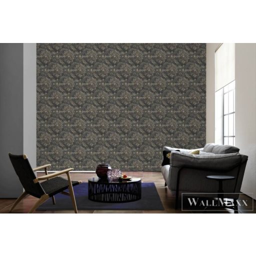 AS CREATION Garda 38729-6 fekete barokk mintás klasszikus XXL tapéta