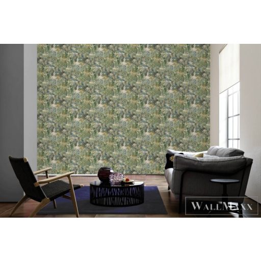 AS CREATION Garda 38731-1 zöld erdő mintás barokk XXL tapéta