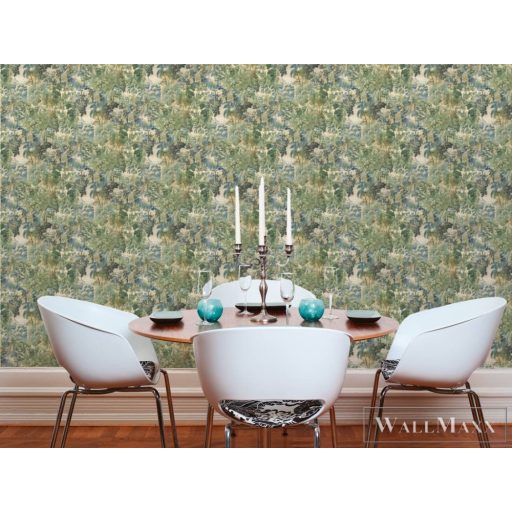 AS CREATION Garda 38731-1 zöld erdő mintás barokk XXL tapéta