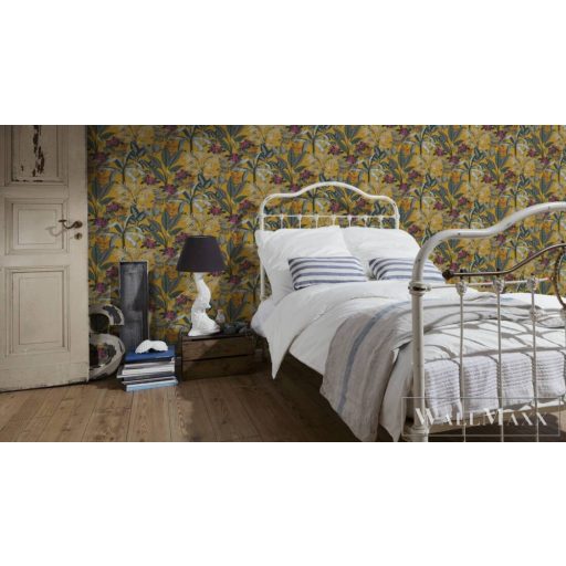 AS CREATION PintWalls 38738-1 sárga kolibri mintás grafikus tapéta