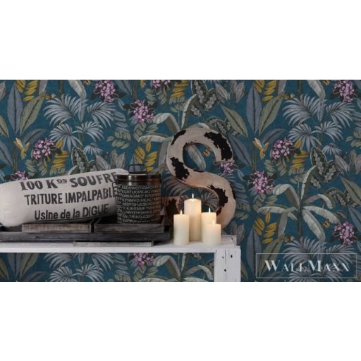 AS CREATION PintWalls 38738-3 kék kolibri mintás grafikus tapéta