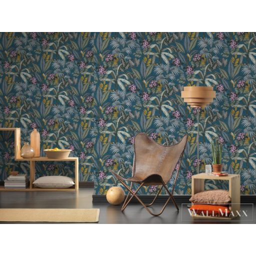 AS CREATION PintWalls 38738-3 kék kolibri mintás grafikus tapéta