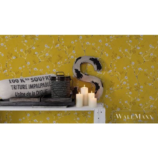 AS CREATION PintWalls 38739-2 sárga virág mintás grafikus tapéta