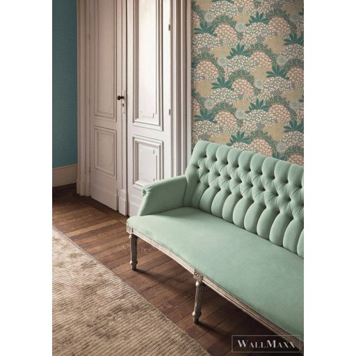 AS CREATION Nara 38740-1 zöld levél mintás grafikus tapéta