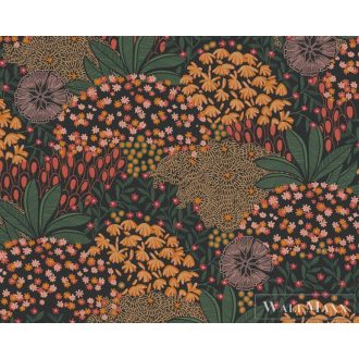   AS CREATION Nara 38740-3 sárga levél mintás grafikus tapéta