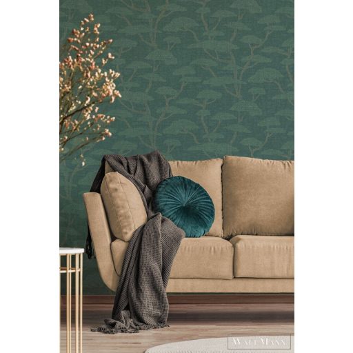 AS CREATION Nara 38741-2 kék majomkenyérfa mintás grafikus tapéta