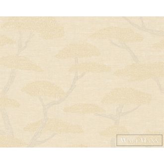   AS CREATION Nara 38741-3 bézs majomkenyérfa mintás grafikus tapéta