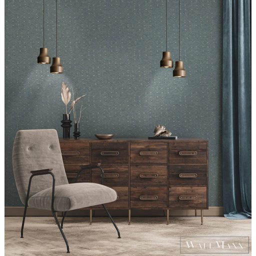 AS CREATION Nara 38742-1 kék afrika mintás grafikus tapéta