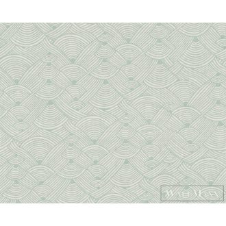   AS CREATION Nara 38742-3 zöld afrika mintás grafikus tapéta