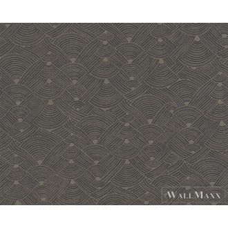   AS CREATION Nara 38742-6 barna afrika mintás grafikus tapéta