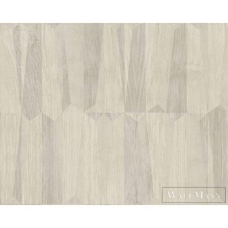   AS CREATION Nara 38743-1 krémszínű parketta mintás grafikus tapéta