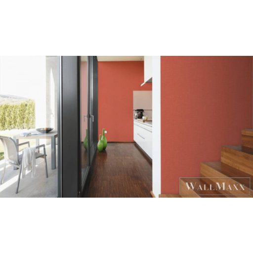 AS CREATION Nara 38745-8 narancssárga, piros Textil mintás Grafikus vlies tapéta