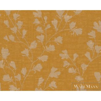   AS CREATION Nara 38747-1 napsárga virág mintás grafikus tapéta