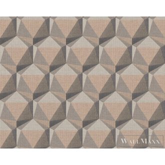   AS CREATION Nara 38748-1 bézs, krémszínű, szürke Tér-hatású 3D-mintás Grafikus vlies tapéta