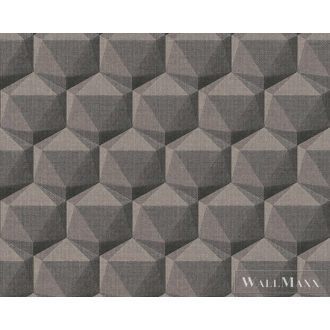   AS CREATION Nara 38748-2 bézs, sötét, szürke Tér-hatású 3D-mintás Grafikus vlies tapéta