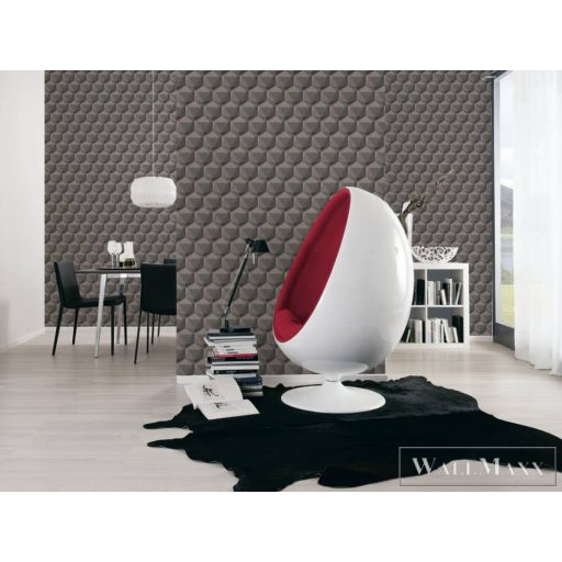 AS CREATION Nara 38748-2 bézs, sötét, szürke Tér-hatású 3D-mintás Grafikus vlies tapéta