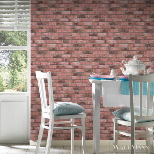 AS CREATION Elements II. 38812-1 barna tégla térhatású tapéta