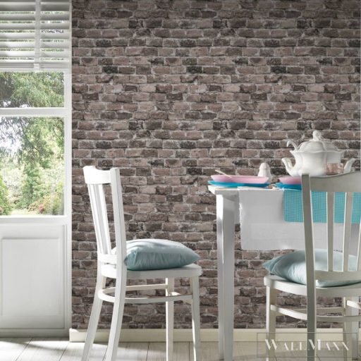 AS CREATION Elements II 38814-3 barna tégla térhatású tapéta